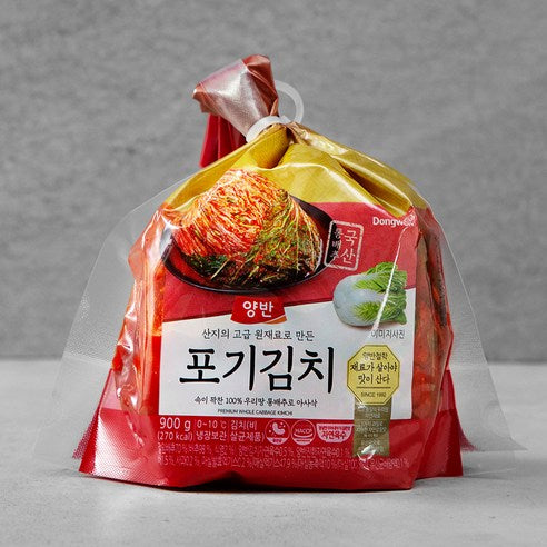 DONGWON Yangban Pogi Kimchi (Whole Cabbage Kimchi) 4kg / 900g