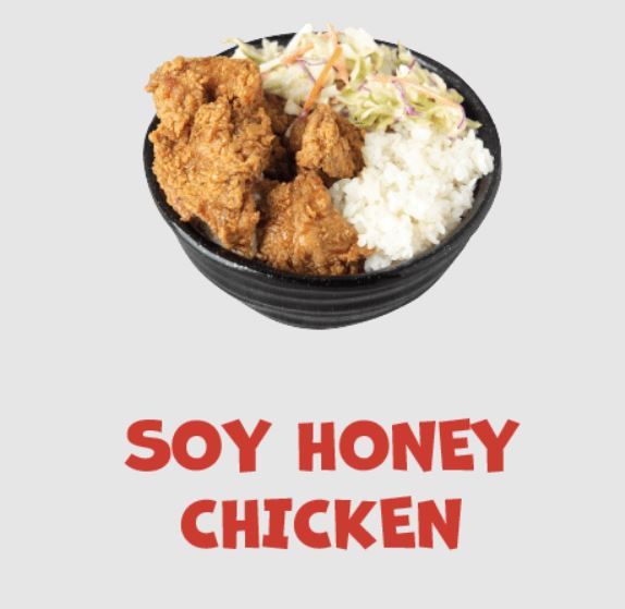 Soy Garlic Chicken + Vege on Rice