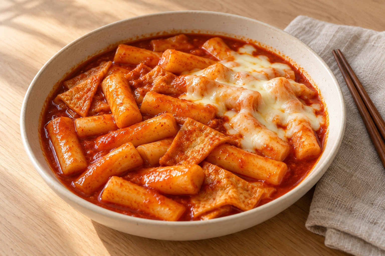 Easy Tteokbokki Recipe NZ: Korean Rice Cakes with Optional Cheese