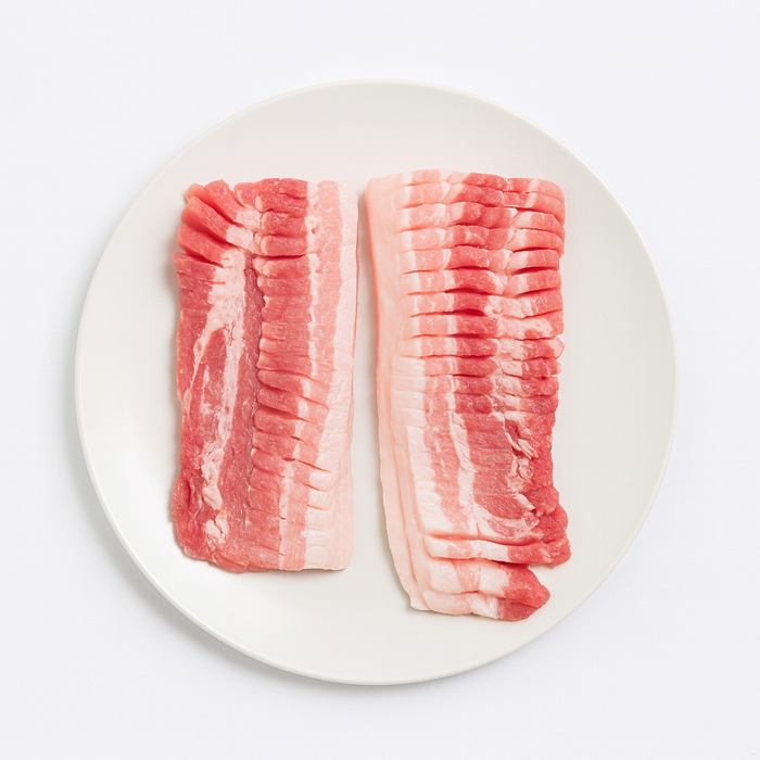 Honeycomb Cut Fresh Pork Belly (Samgyeopsal) 500g / 1kg Chilled New Zealand Pork - Korean Style Cut
