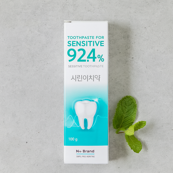 No Brand Toothpaste for Sensitive Teeth, Gum Health & Fresh Breath