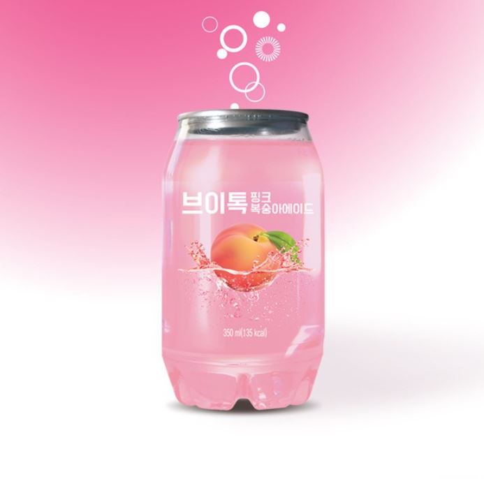 롯데 VTalk 스파클링 음료 - 블루레몬 / 제로레몬 / 핑크피치에이드 350ml