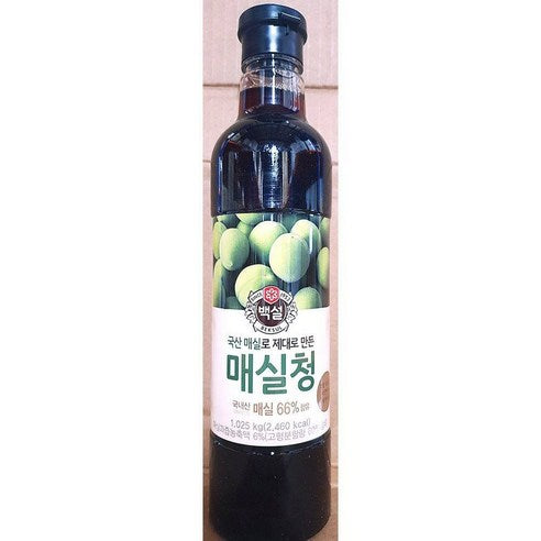 CJ 리얼 플럼 시럽 310ml – 한국산 풋매실 추출물