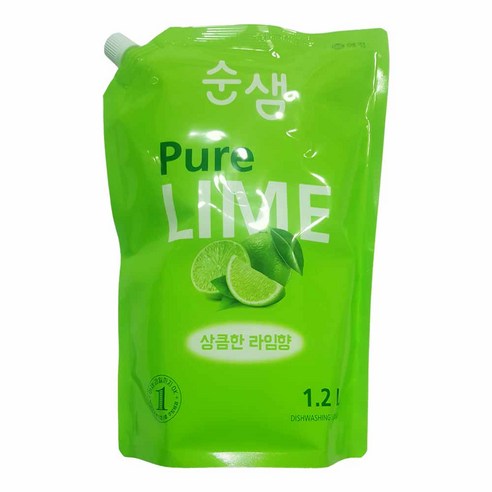애경 순샘 주방세제 리필 라임 1.2L / 베리 1.2L