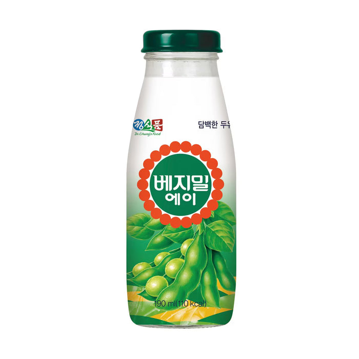 Jung’s Food Vegemil Soymilk A Bottle 190ml × 10 – Korean Original Soymilk