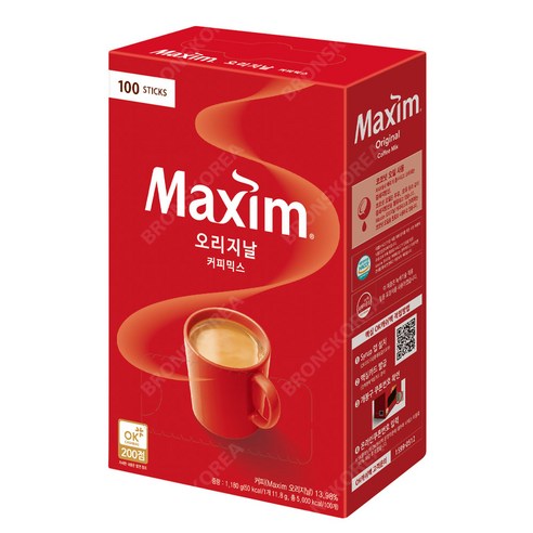 동서 맥심 오리지널 커피믹스 100스틱(레드) / 20스틱