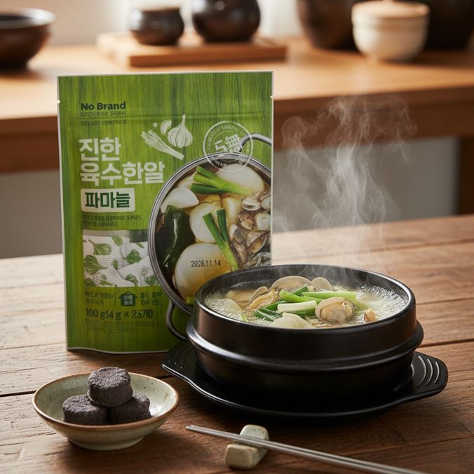 NoBrand Soup Stock (Spring Onion & Garlic) Coin Shape 100g