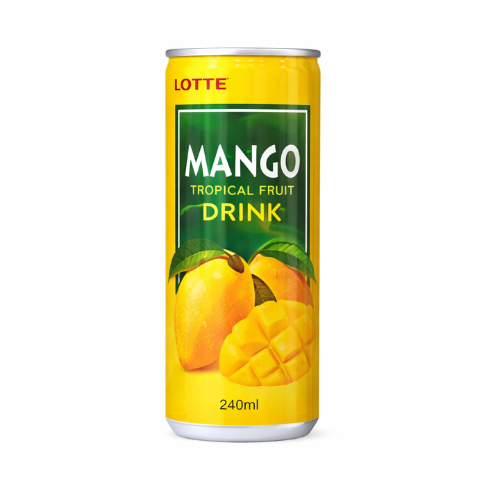 롯데 망고 음료 저당 캔 240ml