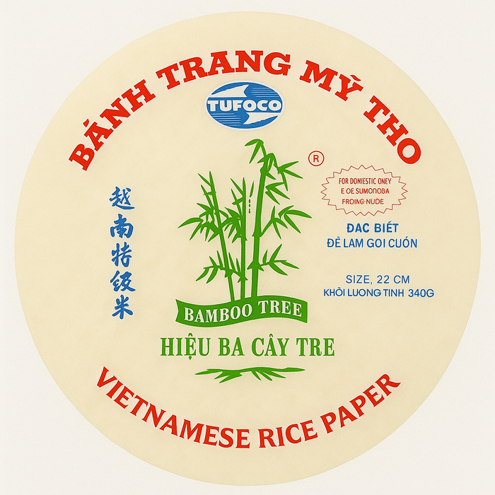 Bamboo Tree Vietnamese Round Rice Paper 22cm 340g