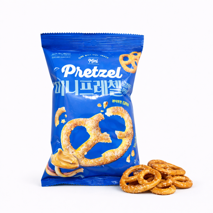 NoBrand Mini Pretzel Peanut Butter Squid Flavor Snack 95g