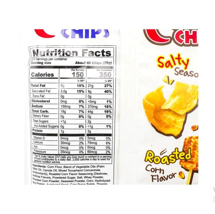 CROWN Corn Chips – Korean Crunchy Corn Snack 70g