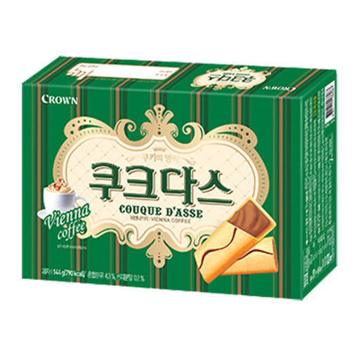 CROWN Couque D'asse Vienna Coffee – Korean Snack 128g — Asianfoodnz