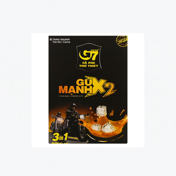 G7 Trung Nguyen Cà Phê hòa tan Gu Mạnh X2 3 in 1 Instant Coffee 300g