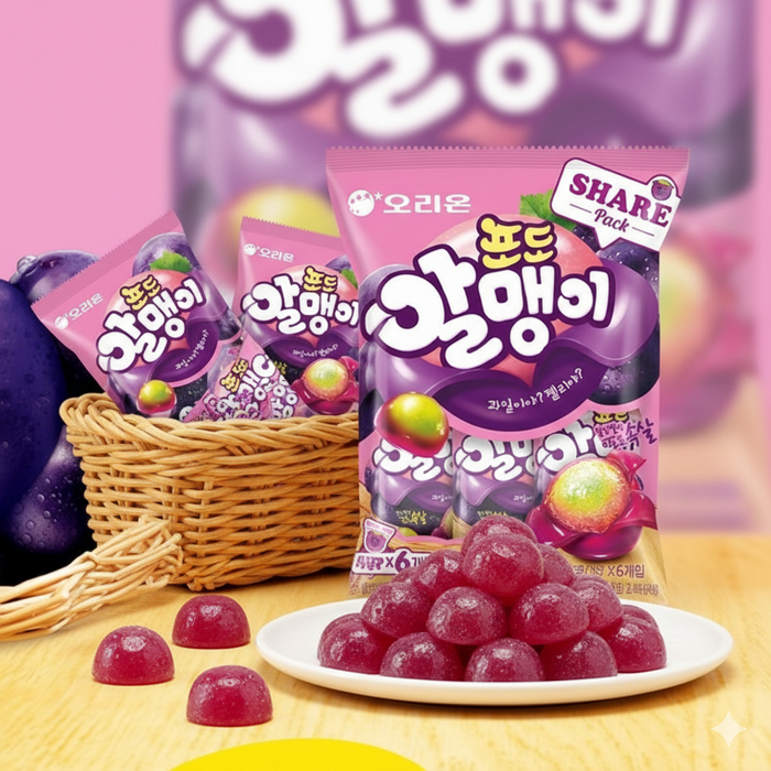 ORION Grape Jelly Candy Korean Soft Fruit Jelly 67g