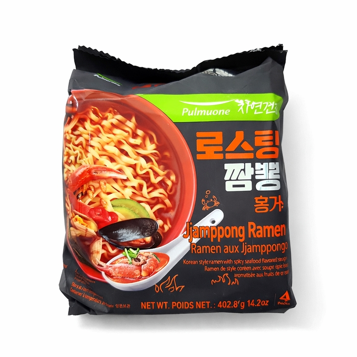 풀무원 自然干面 烘焙海鲜辣汤面 红蟹 402.8g（4包）