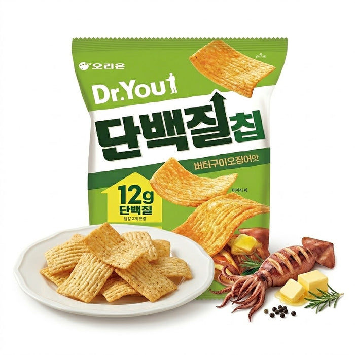 오리온 닥터유 단백질칩 버터구이 오징어맛 60g
