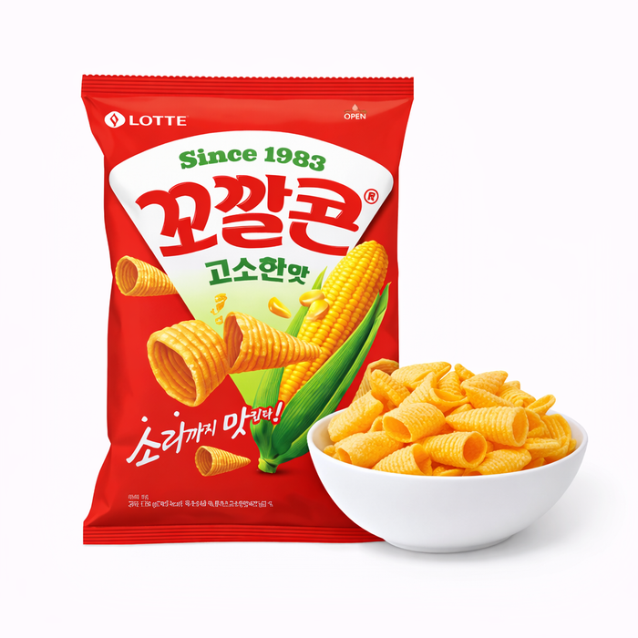 LOTTE Kokkal Corn Original Savory Corn Snack Korean Snack 134g