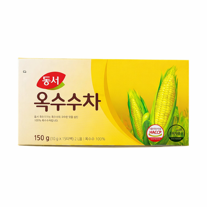 DONGSUH Corn Silk Tea Roasted Corn Tea Bags for 2L Brewing 150g (10g × 15)