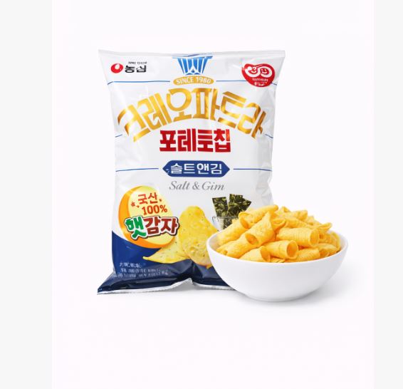 농심 포테토칩 크레오파트라(솔트엔김) 50g