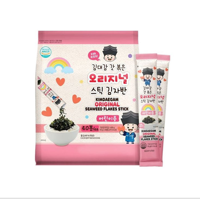 KimDaegam Kids Stick Crispy Seaweed Flakes Original 10g*15 Packs