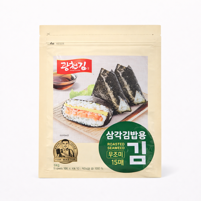 广川海苔 三角饭团用紫菜（无调味）15张