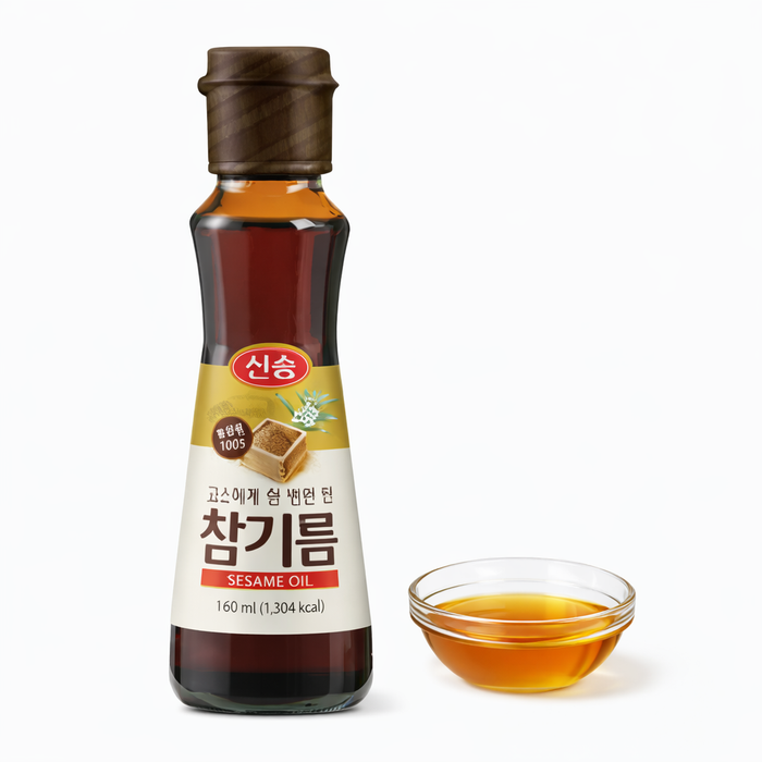 SINGSONG Premium Roasted Sesame Oil 160ml – Cold Pressed for Rich Nutty Flavor