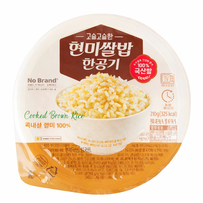 노브랜드 쌀밥한공기 현미 210g