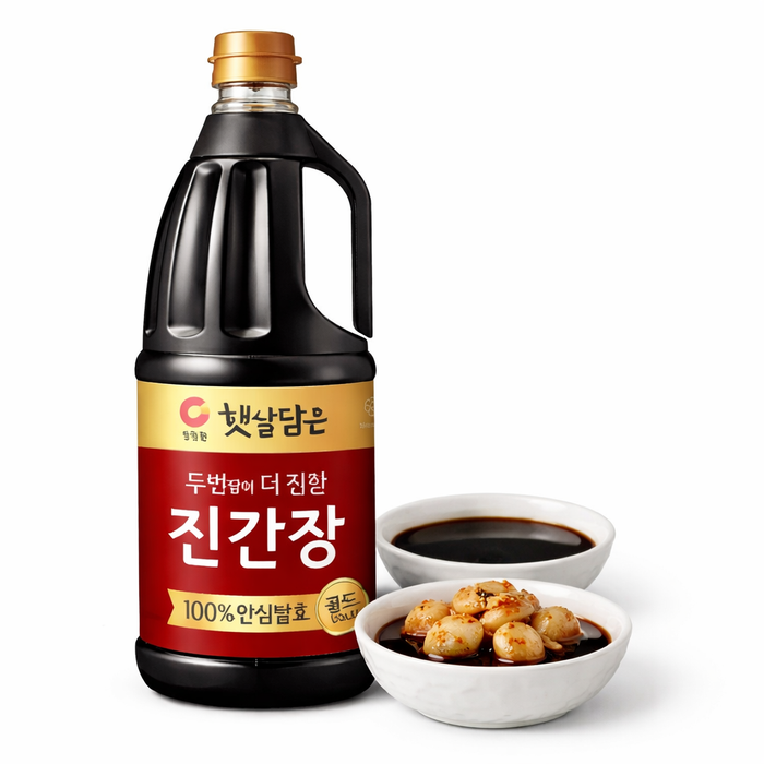 CHUNG JUNG ONE Jin Soy Sauce Gold Rich Brewed Soy Sauce 1.7L
