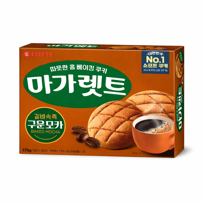 LOTTE Margaret Baked Mocha Cookie Snack 176g / 352g