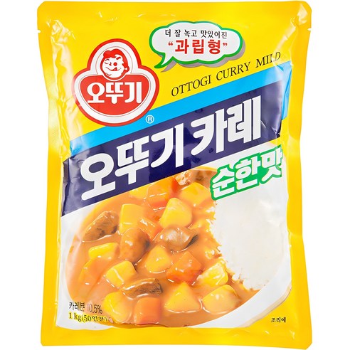 오뚜기 카레 가루 순한맛 100g / 1kg – 카레라이스, 가츠카레 등 다양한 요리에 활용 가능한 한국식 카레 믹스