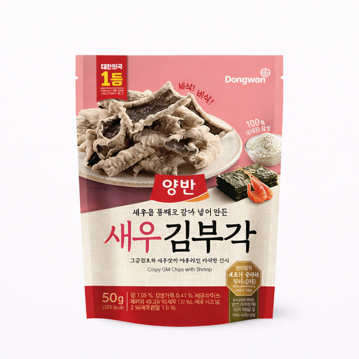 DONGWON Crispy Seaweed Chips Shrimp Korean Snack 50g