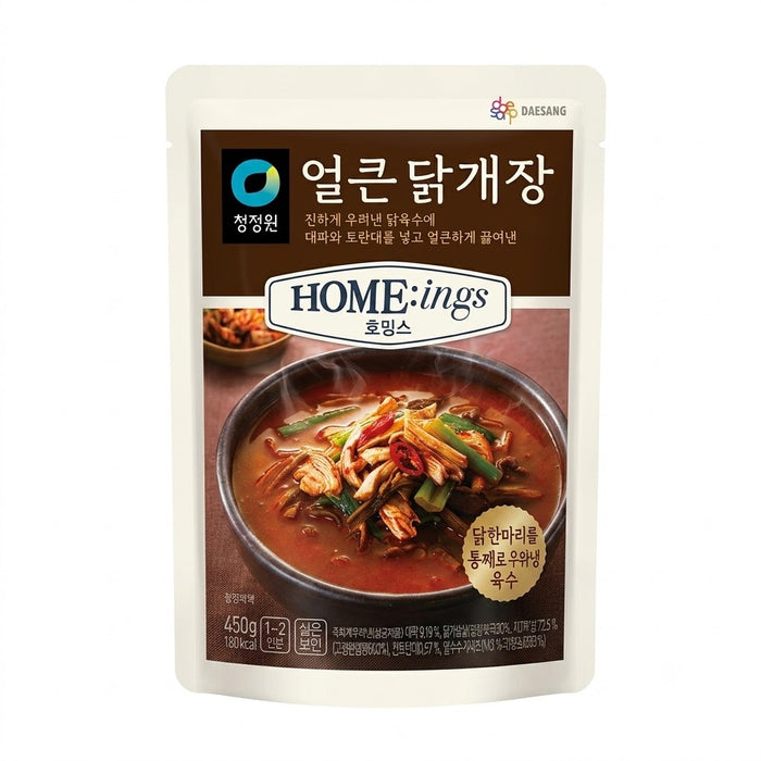 CHUNG JUNG ONE HOM:INGS Spicy Chicken Yukgaejang 450g – Ready-to-Heat Korean Chicken Soup