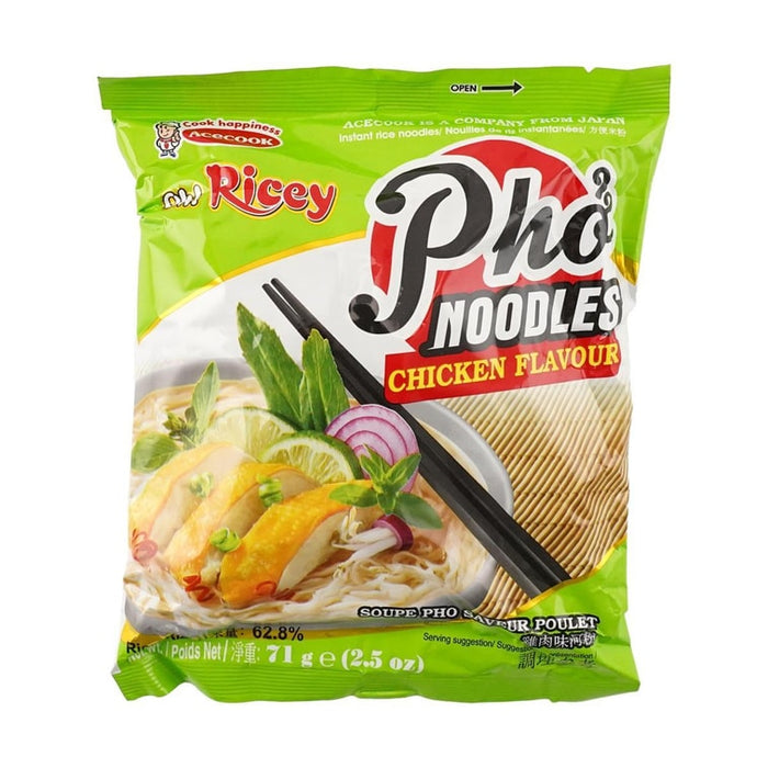 ACECOOK Oh! Ricey Chicken Flavor Pho Instant Rice Noodles 71g
