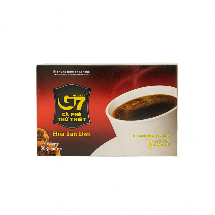 G7 Instant Black Coffee 30g (2g*15) A rich, bold Vietnamese instant coffee