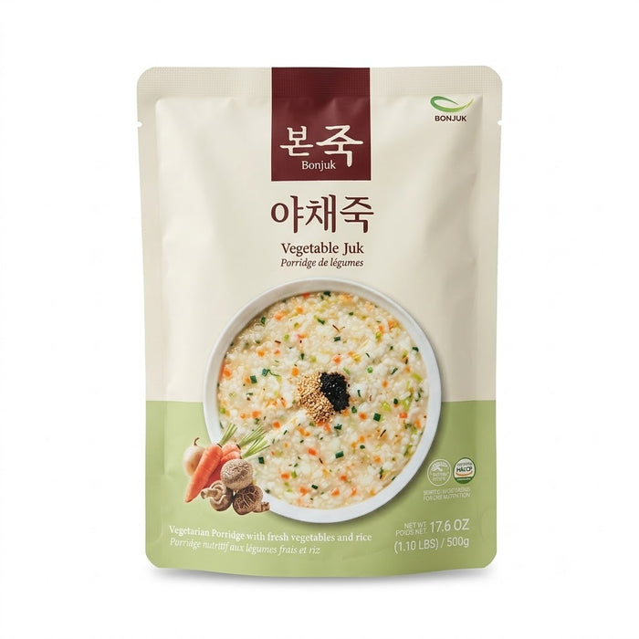 BONJUK Vegetable Korean Rice Porridge 500g – Ready-to-Heat Yachae Juk