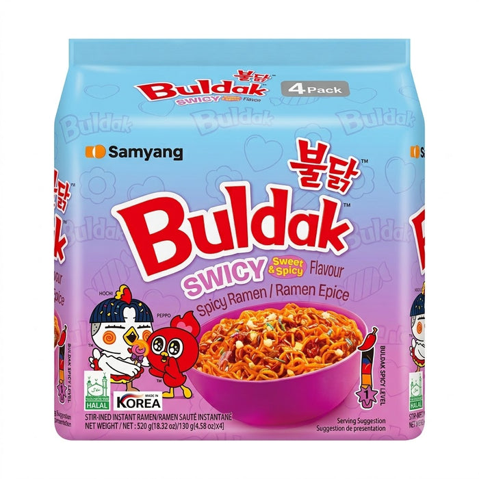 三养 火鸡面 SWICY 甜辣味 130g × 4袋