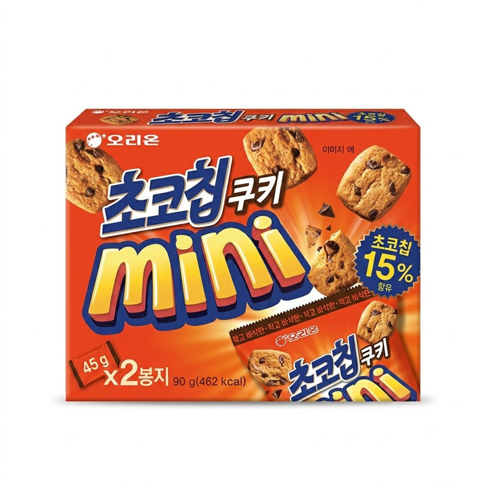 오리온 초코칩쿠키 미니 90g (45g × 2봉)