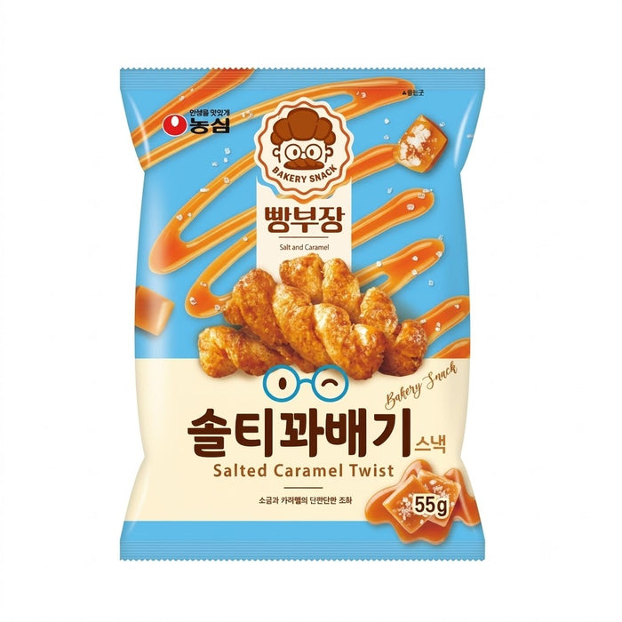 NONGSHIM 面包部长 咸焦糖麻花脆点 55g