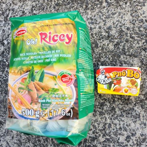 Time Deal / ACECOOK Oh! Ricey Rice Noodles 500g + ONGCHAVA Vietnamese Noodle Broth Cubes 75g Beef Pho