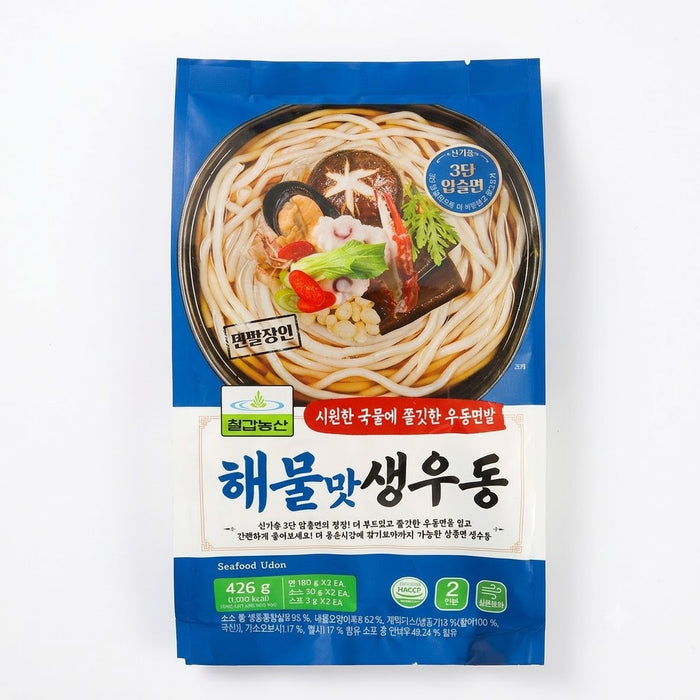 칠갑 해물맛생우동 426g (2인분)