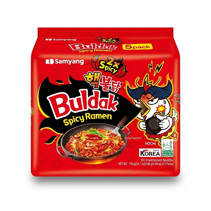 삼양 핵불닭볶음면 2배 매운맛 140g × 5개입