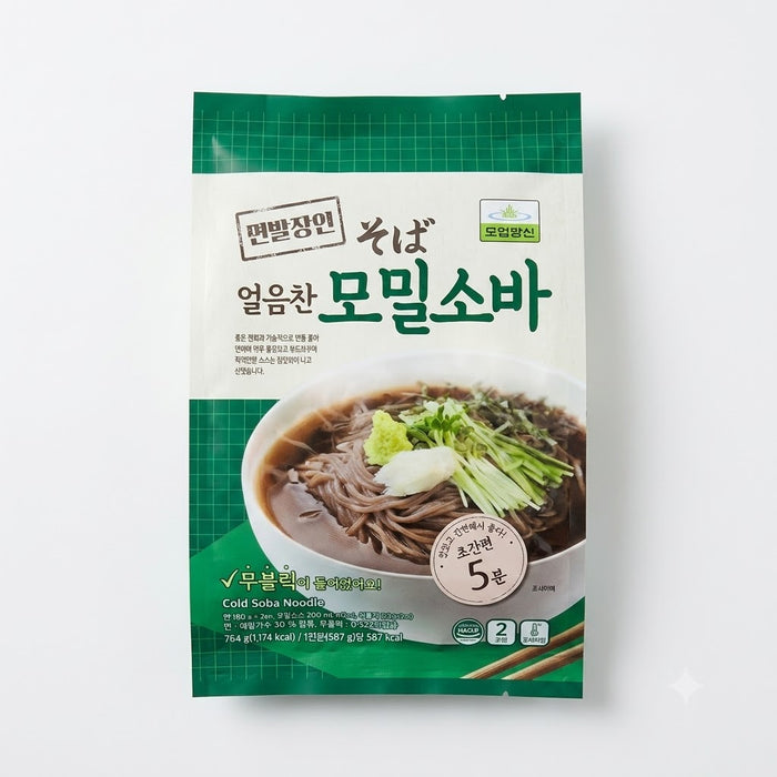 칠갑 면발장인 얼음찬 모밀소바 764g – 냉장 2인분