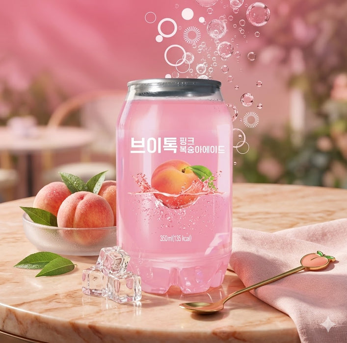 롯데 VTalk 스파클링 음료 - 블루레몬 / 제로레몬 / 핑크피치에이드 350ml