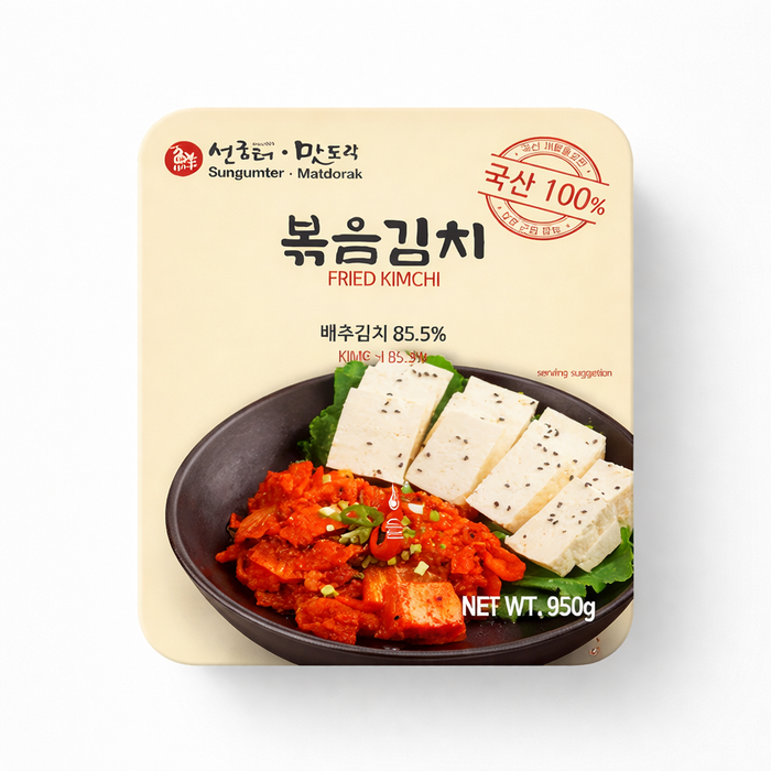 선굼터 맛도락 볶음김치 950g