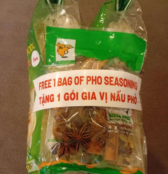 AB Hanoi Dried Rice Noodle Pho 400g*2 Packs + Mixed Spice 43g
