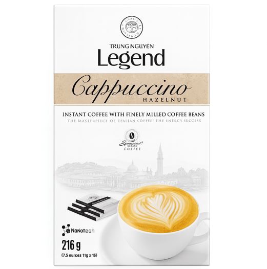 Trung Nguyen Legend Cappuccino Hazelnut 216g (18g × 12)