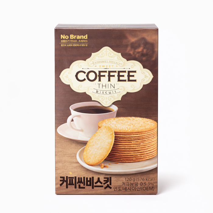 No Brand Coffee Thin Biscuits 120g