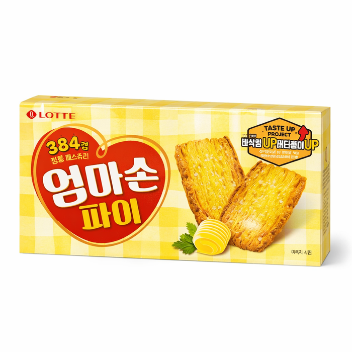 LOTTE Mom’s Pie Butter Puff Biscuit 127g