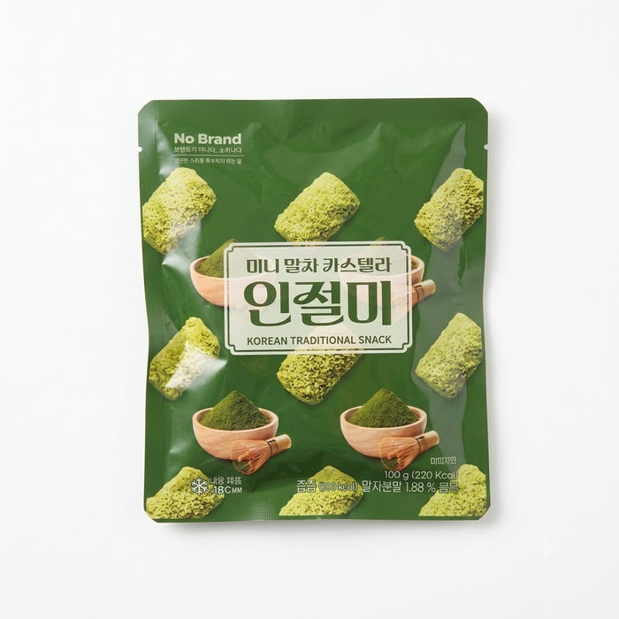 노브랜드 미니말차카스텔라 인절미 100g (냉동)