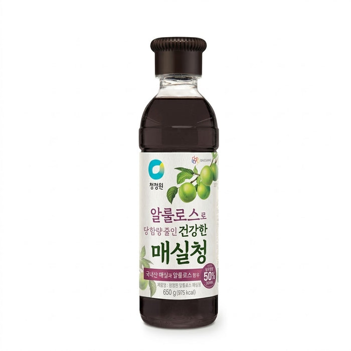 CHUNG JUNG ONE Allulose Maesil Green Plum Syrup 650g – Korean Drink & Cooking Syrup